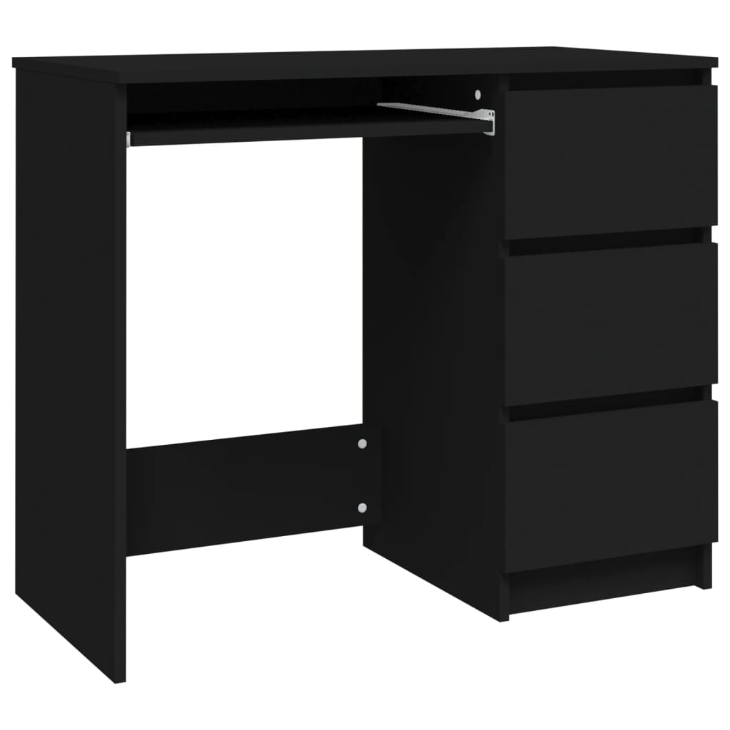 Schreibtisch, Schreibtisch Schmal, Schreibtisch mit Schubladen, vidaXL, 4