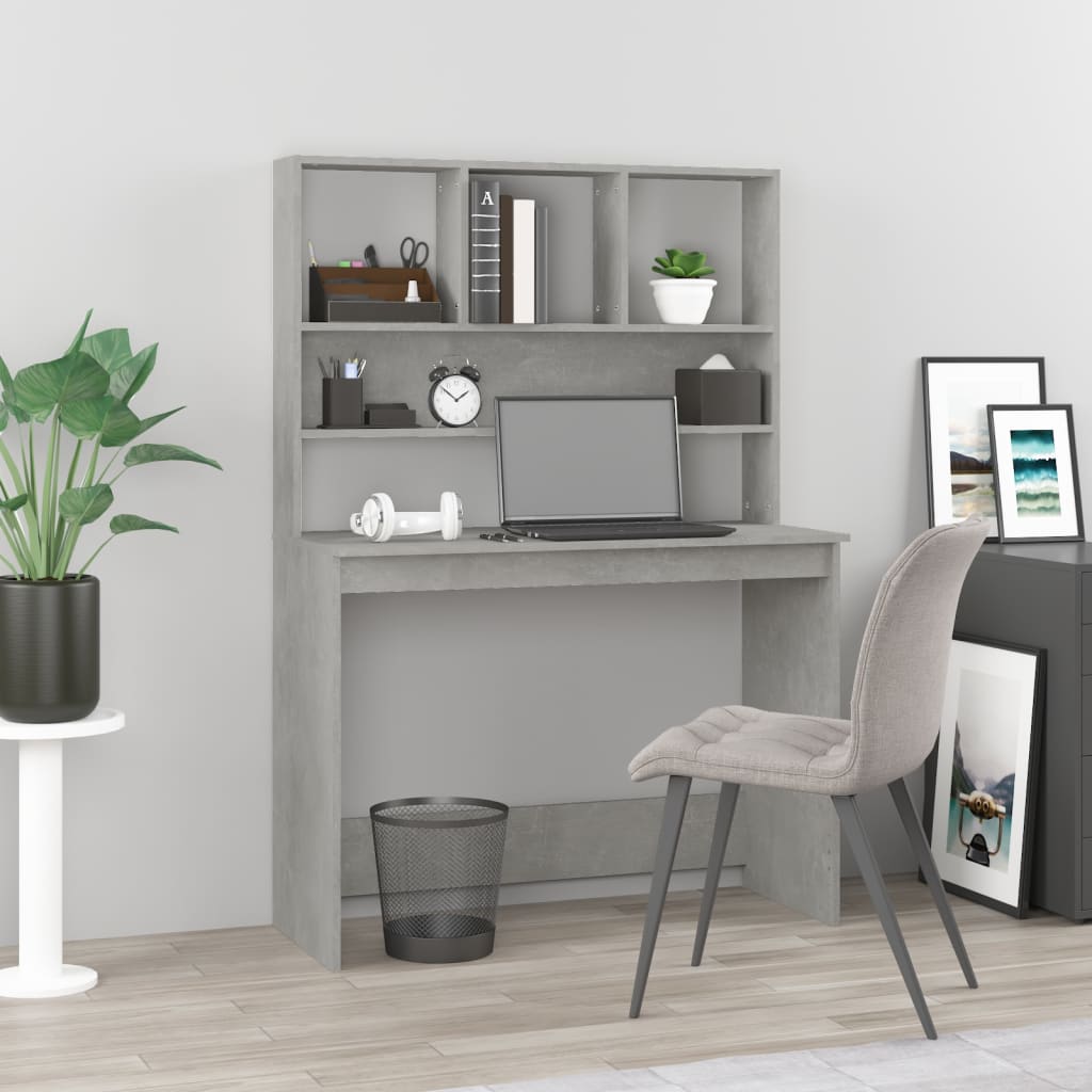 Schreibtisch, Schreibtisch mit Stauraum, Schreibtisch Holz, Kleiner Schreibtisch, Schreibtisch mit Regal, vidaXL