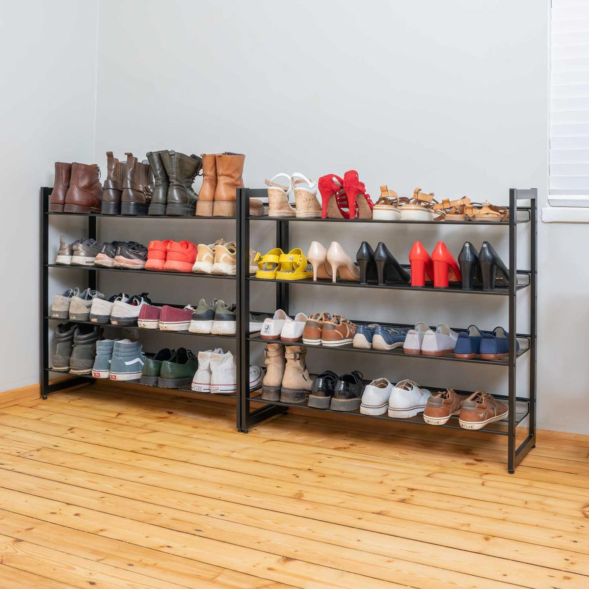 Schuhregal, 8 Ebenen, Schuhregal Schmal, Schuhregal Metall, Tatkraft Giza, n13