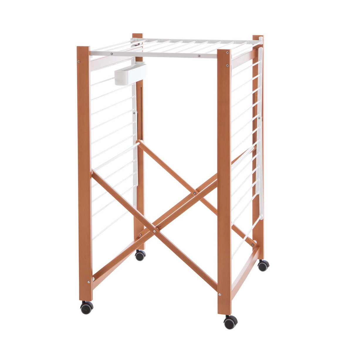 Wäscheständer Ausziehbar, Wäscheständer Holz, 20 Meter Trockenraum, Wäscheständer Klappbar, auf Rollen, Airone, 3