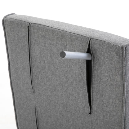 HOMCOM – 3-in-1-Schlafsessel mit 5-fach verstellbarer Rückenlehne und Armlehnen, 65 × 69 × 80 cm, Grau