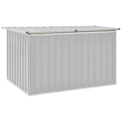 Gartenbox Metall, Gartenbox xxl, 149x99x93 cm, Aufbewahrungsbox garten, Werkzeugkasten, Verzinktem Stahl, Grau, vidaXL, 3
