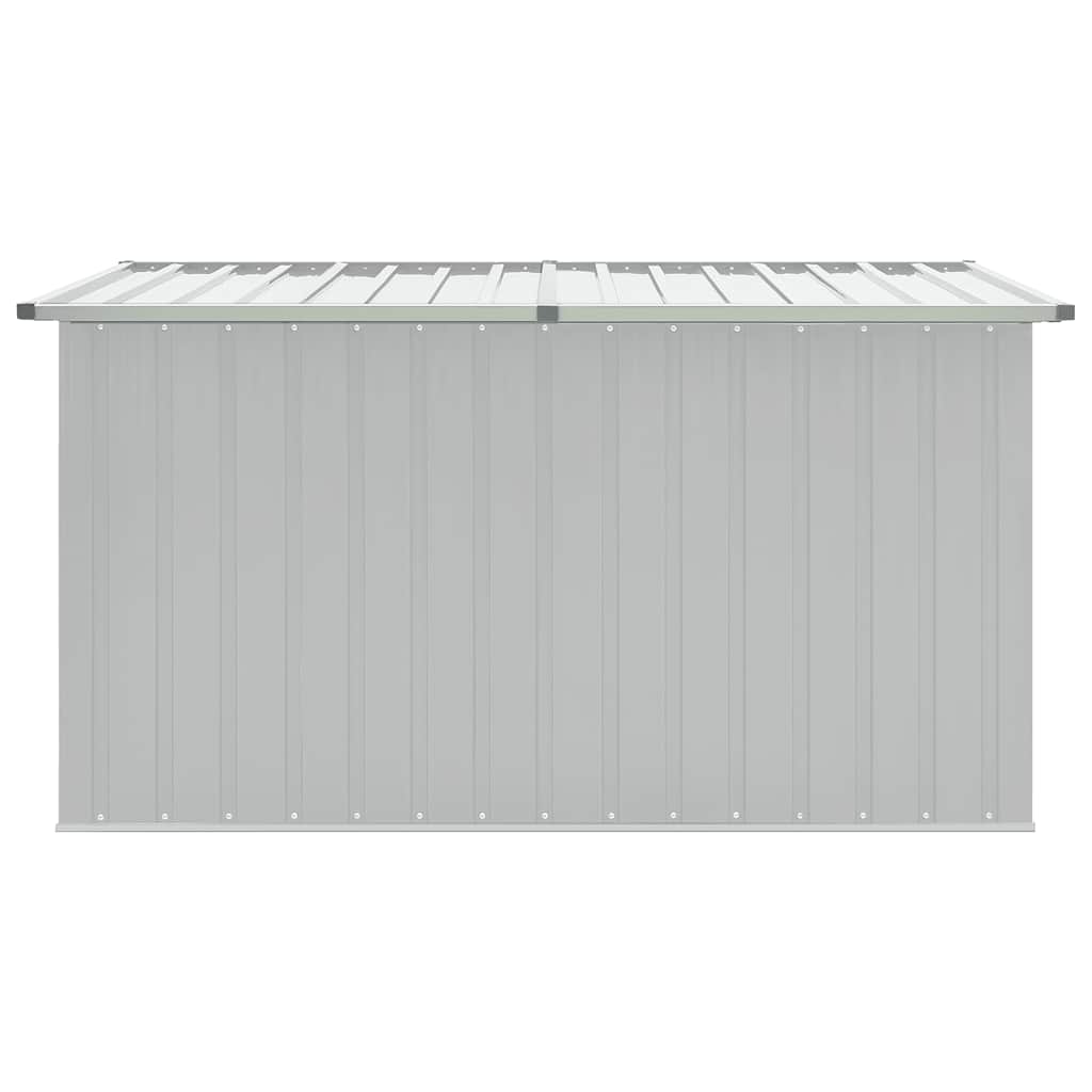 "Gartenbox Metall, Gartenbox xxl, 171x99x93 cm, Aufbewahrungsbox garten, Werkzeugkasten, Verzinktem Stahl, Grau, vidaXL, 3