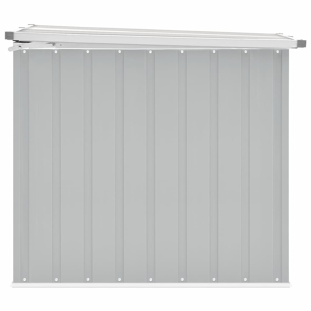 Gartenbox Metall, Gartenbox xxl, 149x99x93 cm, Aufbewahrungsbox garten, Werkzeugkasten, Verzinktem Stahl, Grau, vidaXL, 4
