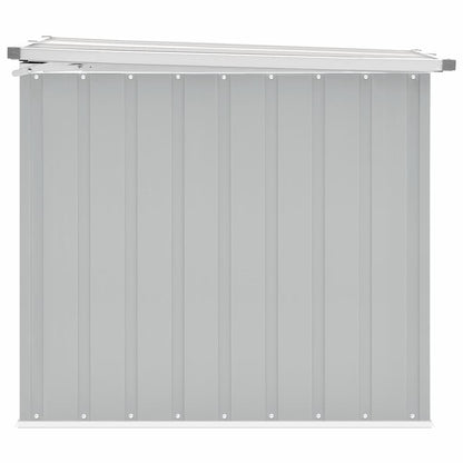 Gartenbox Metall, Gartenbox xxl, 149x99x93 cm, Aufbewahrungsbox garten, Werkzeugkasten, Verzinktem Stahl, Grau, vidaXL, 4