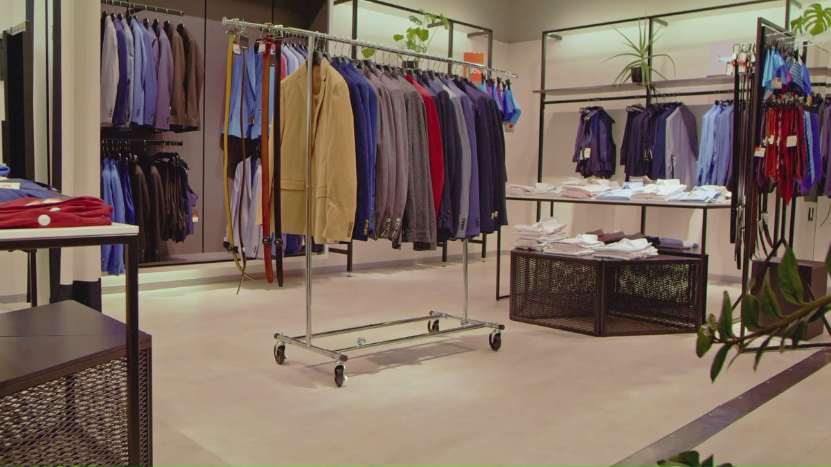 Video laden: Kleiderständer, Kleiderständer Stabil, kleiderständer auf Rollen, Schwerlast, Profi, Tatkraft Drogo, Kleiderständer kaufen