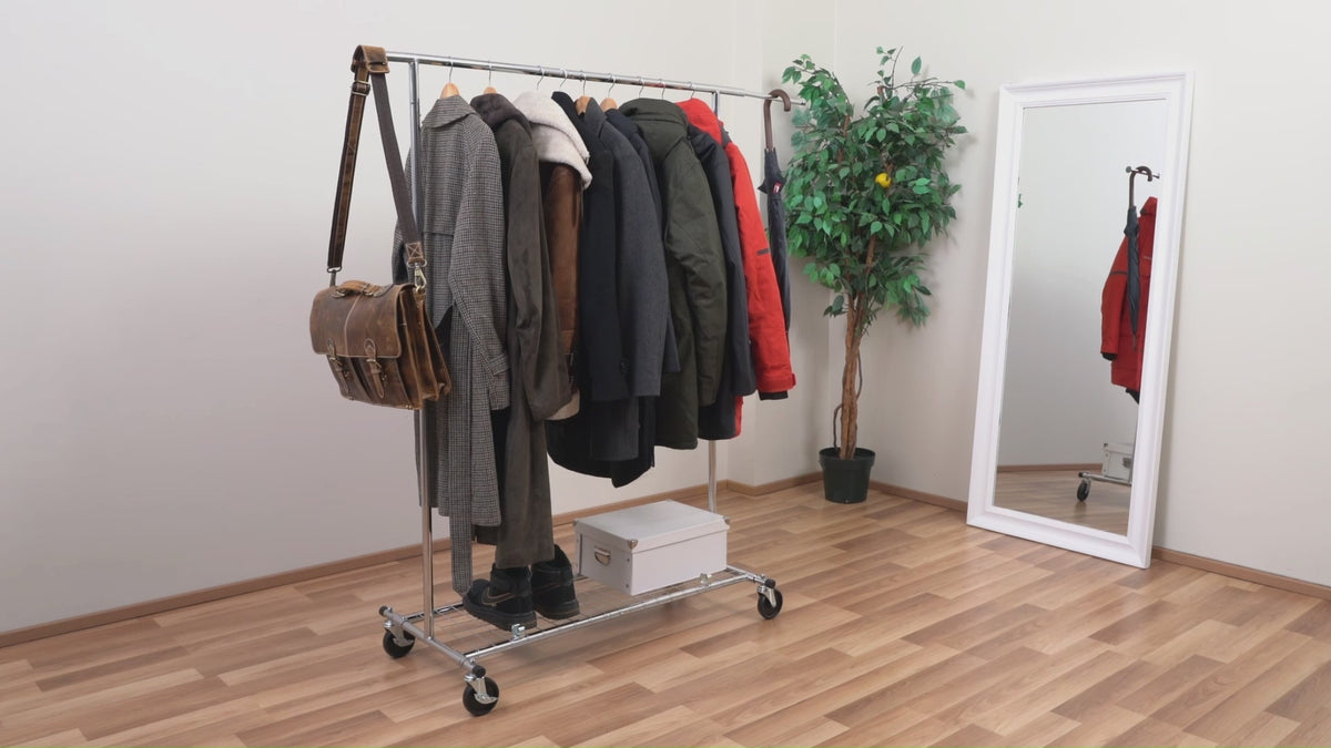Stoffschrank, Faltschrank, Schwerlast Kleiderständer, bis 100 KG ,Kleiderständer mit Abdeckung, Tatkraft Duncan & Big, 8