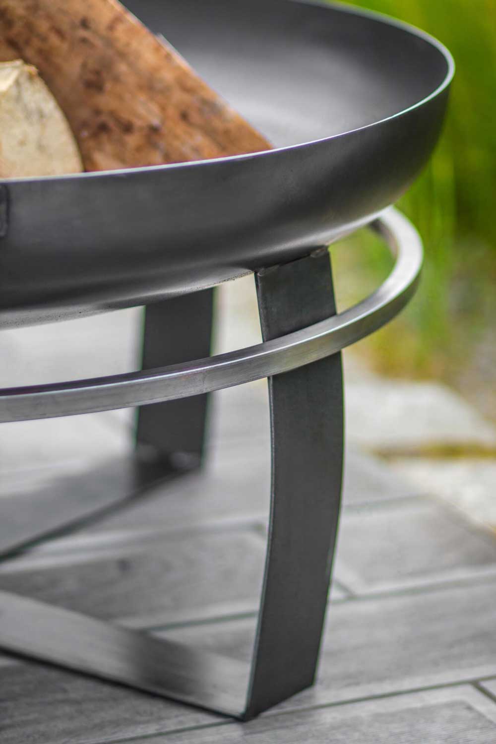 Feuerschale, Feuerschale Garten, Feuerschale 70cm, Höhe: 36cm, aus Stahl, Cook King Viking, 10