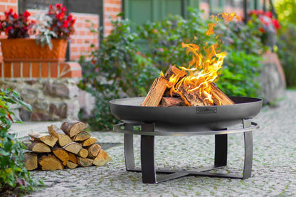 Feuerschale, Feuerschale Garten, Feuerschale 80 cm, Höhe: 36cm, aus Stahl, Cook King Viking, 3