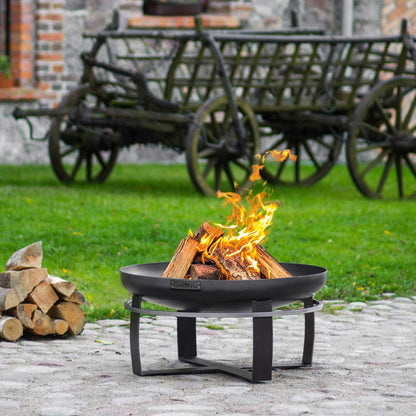 Feuerschale, Feuerschale Garten, Feuerschale 70cm, Höhe: 36cm, aus Stahl, Cook King Viking, 12