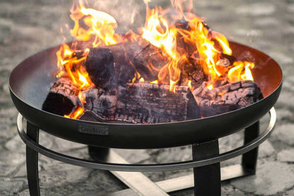 Feuerschale, Feuerschale Garten, Feuerschale 70cm, Höhe: 36cm, aus Stahl, Cook King Viking, 4