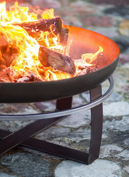 Feuerschale, Feuerschale Garten, Feuerschale 80 cm, Höhe: 36cm, aus Stahl, Cook King Viking, 5
