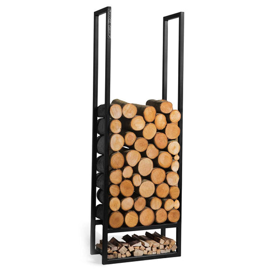 Kaminholzregal ATOS 120x40x20 cm, Kaminholzregal Metall, Kaminholzregal außen freistehend, Handgemachte Qualität, 1