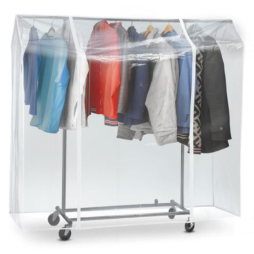 Tatkraft Protector – Schutzhülle für Kleiderständer, 120×60×160 cm, Schutz vor Feuchtigkeit, Spritzwasser, Regen und UV-Strahlen, 2 Reißverschlüsse